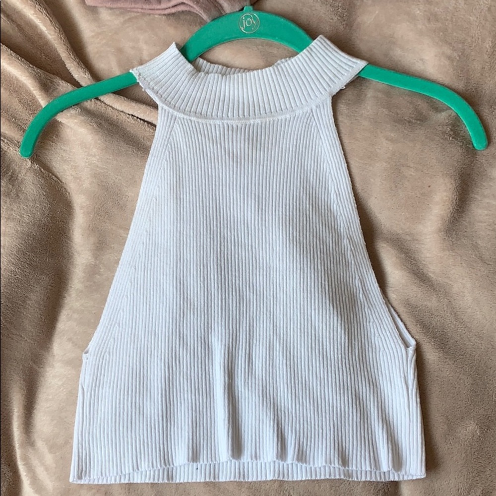 white crop tank